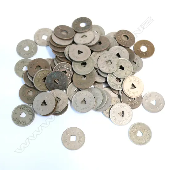 NZ MILK TOKENS C1960'S SOME DUPLICATES  APPROX. 84