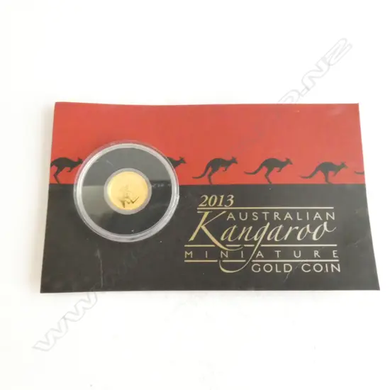 AUSTRALIA 2013 PURE GOLD COIN .9999, 1/2 GRAM, PERTH MINT