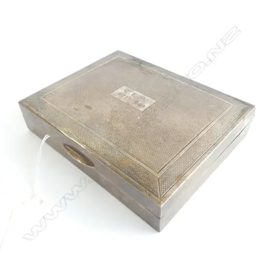 SILVER CIGARETTE BOX