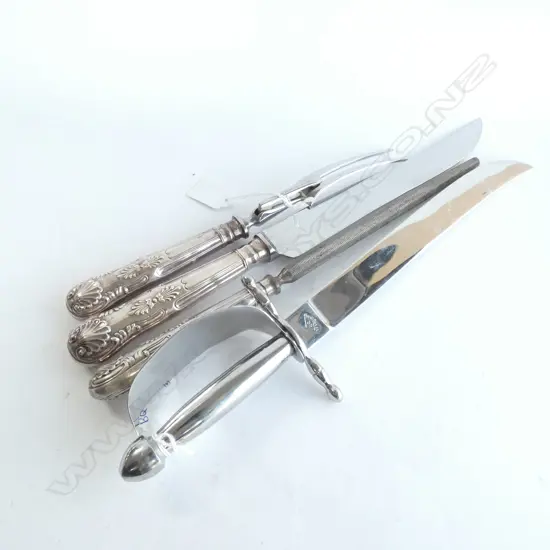 3 PCE CARVING SET + SWORD L. 370MM