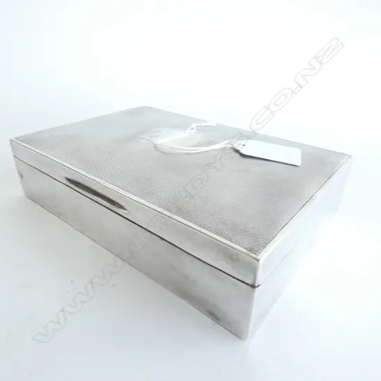 STG SILVER BOX B'HAM 1957 TIMBER LINED 