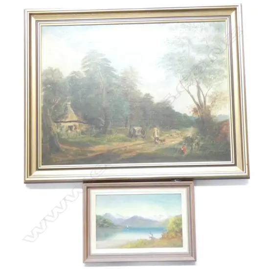 TRADITIONAL ENGLISH SCENE & COLONIAL OIL
