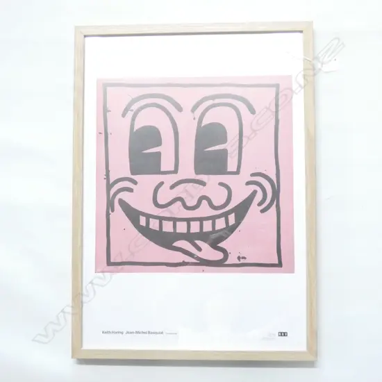KEITH HARING - FRAMED MODERN POSTER PRINT - OVERALL MEASURES 615 X 450MM