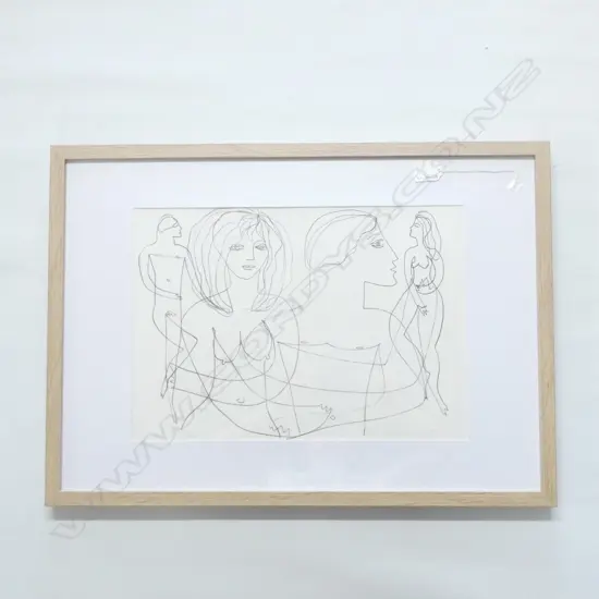 JOHN NICOLL - FRAMED LITHOGRAPH. LTD ED. 6/15 SIGNED & DATED '72 290 X 410MM