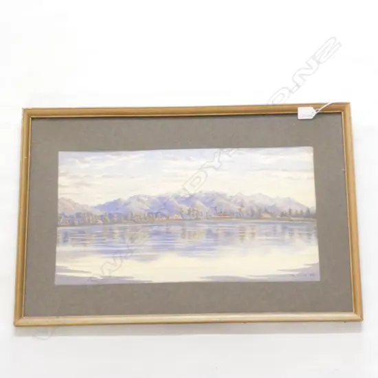 M. WILLS LANDSCAPE W/C 1921 275 X 515MM