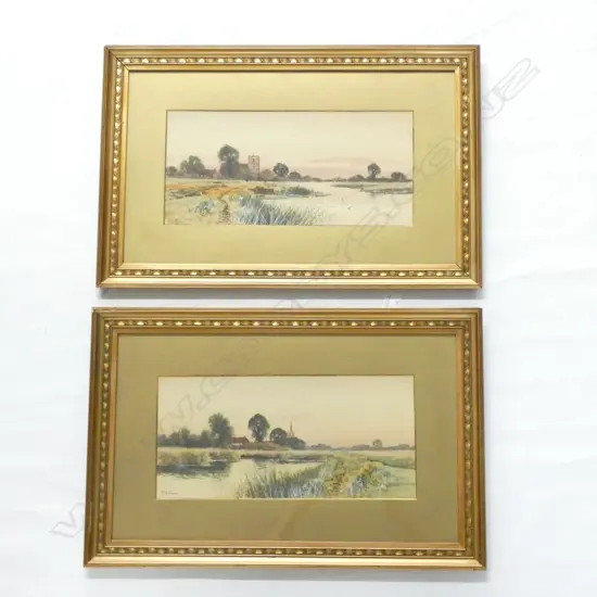 PAIR F G FRAZER LANDSCAPES ENGLISH SCENES 
