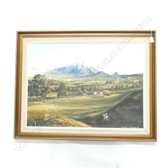 T. R. ALLISON-MANSBRIDGE 'MT TARANAKI' OIL 545 X 750MM