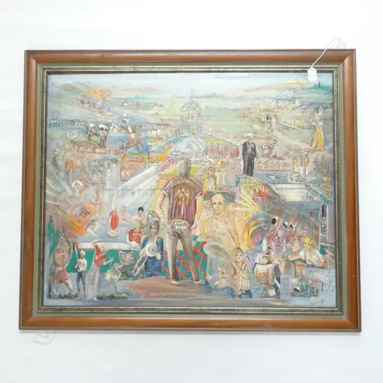 P PURCELL OIL ON BOARD 780 X 640 MM