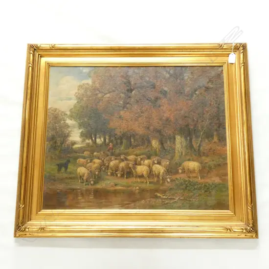 AFTER J DESVARLEUX LARPENTEUR PARIS SHEPARDESS WITH FLOCK OIL ON BOARD H530 W630