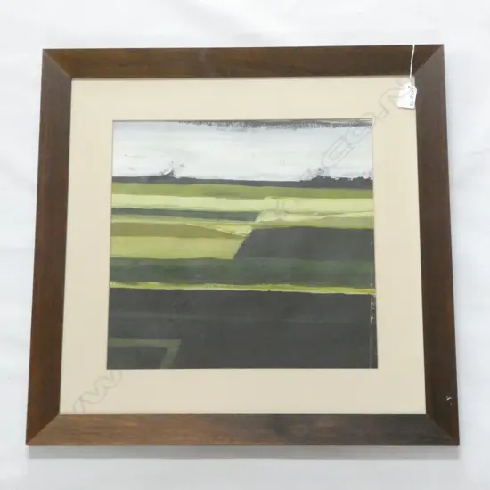 TED BRACEY WAIKATO WINTER LANDSCAPE OIL ON BOARD 1968 H 360 W375