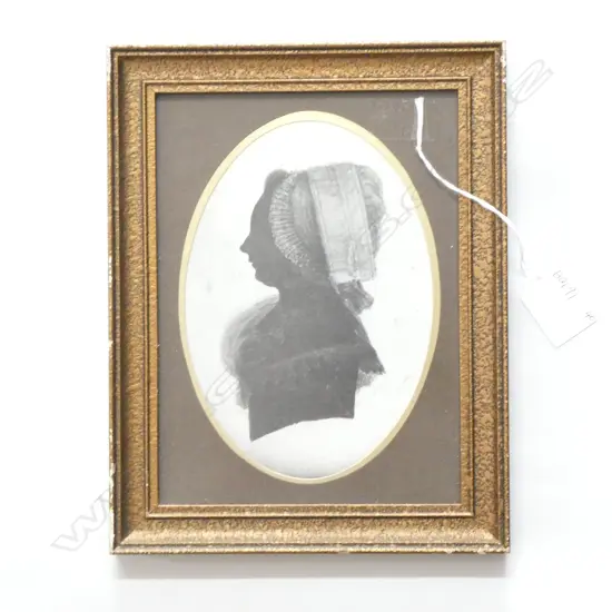 SILHOUETTE OF A VICTORIAN ERA LADY H.235mm