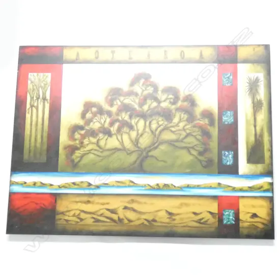 LYNDY WILSON OIL ON CANVAS BLESSED LAND 760 X 1020 MM