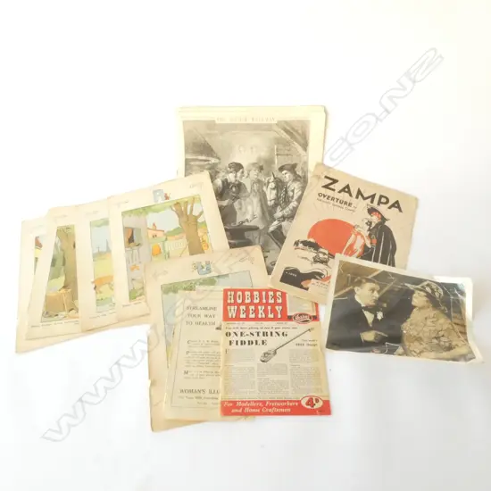 ASST. EARLY 20thC EPHEMERA 