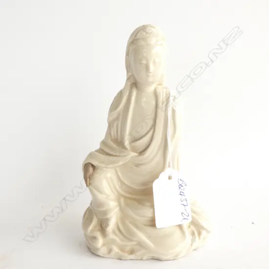 (19731) OLD BLANC DE CHINE FIGURE QUAN YIN 