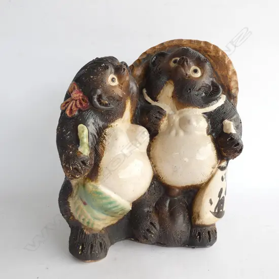 PR JAPANESE TANUKI RACCOON DOGS H. 260MM