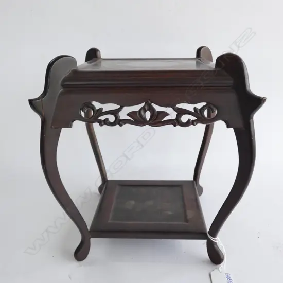 ORIENTAL WOODEN TABLE VASE STAND H.260MM  (MINOR DAMAGE)