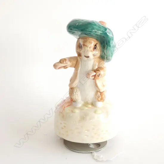 SCHMID BEATRIX POTTER BENJAMIN BUNNY MUSIC COLLECTABLES H. 140MM