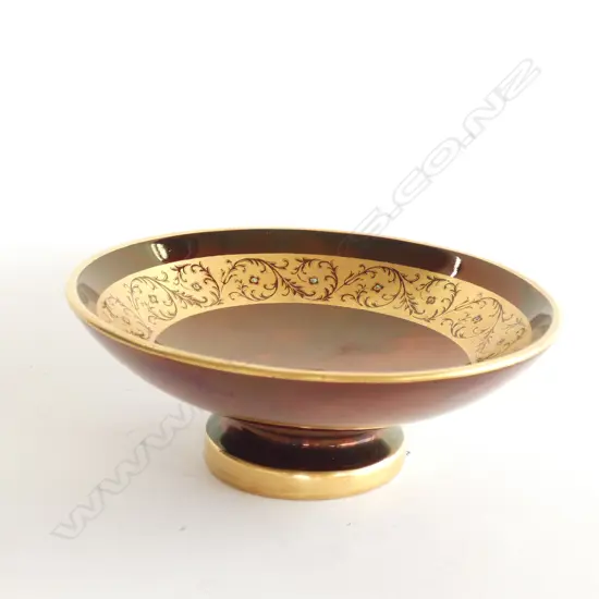 CARLTON WARE ROUGE ROYAL COMPORT DIA 130MM