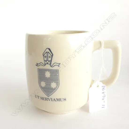 CROWN LYNN DIOCESAN SCHOOL FOR GIRLS 75TH ANNIVERSAY MUG 1978-79