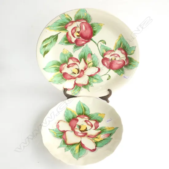 2 CLARICE CLIFF MAGNOLIA WALLPLATES 