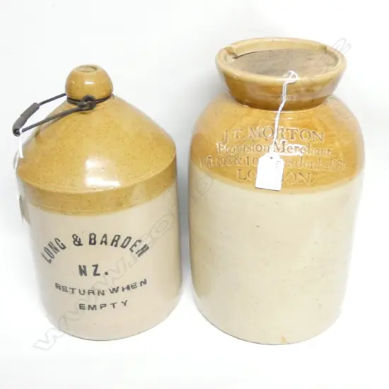 2 STONEWARE CROCKS H. 320MM