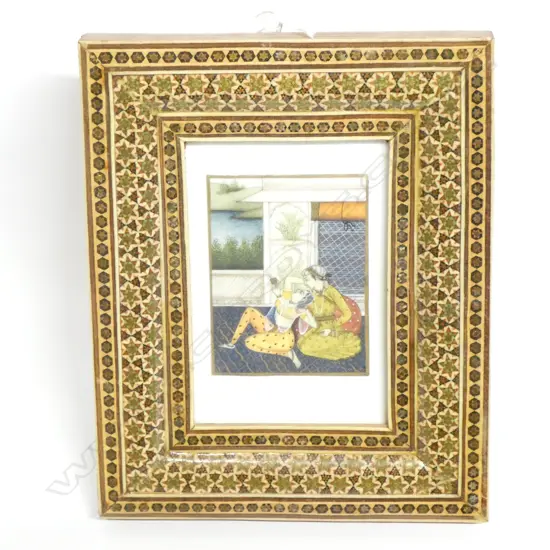 INDIAN SCENE INLAY FRAME 205 X 165MM