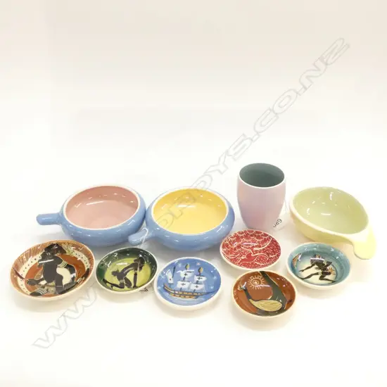 10 PCES ASST. MARTIN BOYD POTTERY