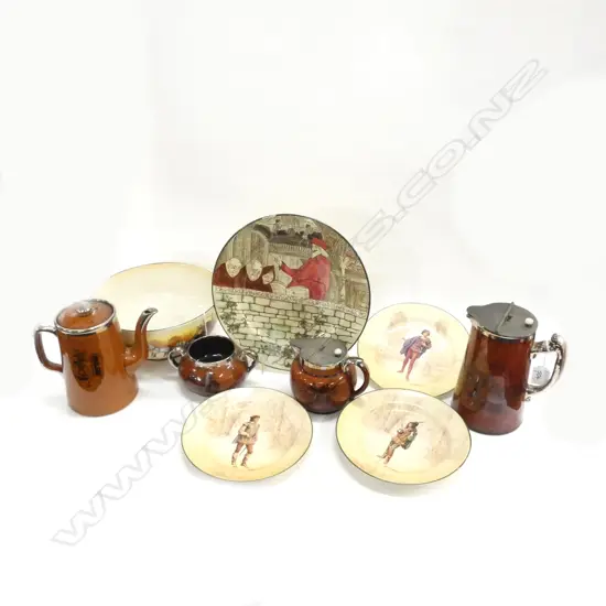 4 PCE ATHLOWARE COFFEE SET + 5 PCES R/DOULTON