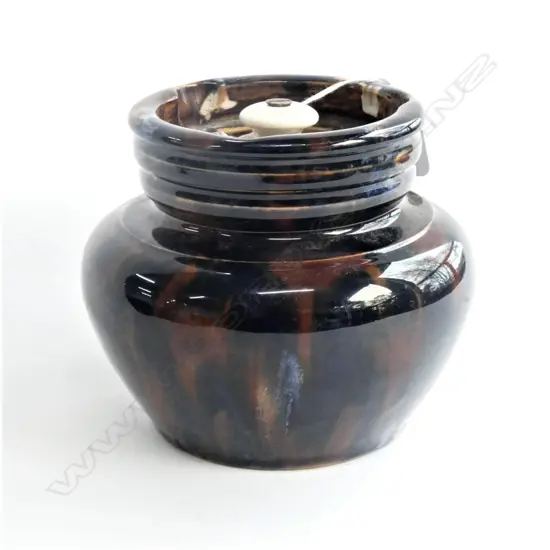 MAJOLICA MAJOLICA TOBACCO JAR H.113mm