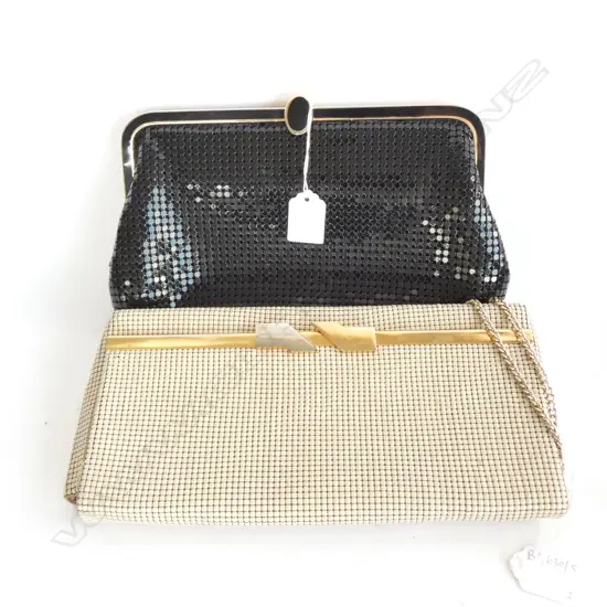 2 OROTON STYLE MESH HANDBAGS 