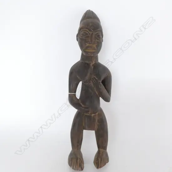 CARVED WOODEN TRIBAL FIGURE H. 485MM