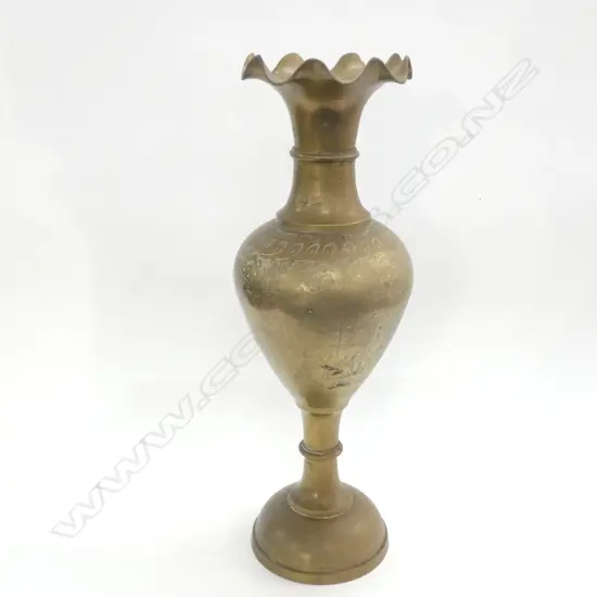 BRASS VASE H. 515MM