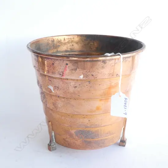 COPPER FLOWER POT STEPPED SIDES 3 FEET H.170mm