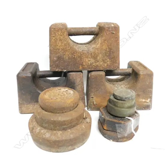 11 ASST. CAST IRON WEIGHTS 