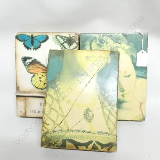 3 SID DICKENS MEMORY BLOCKS 200 X 150MM