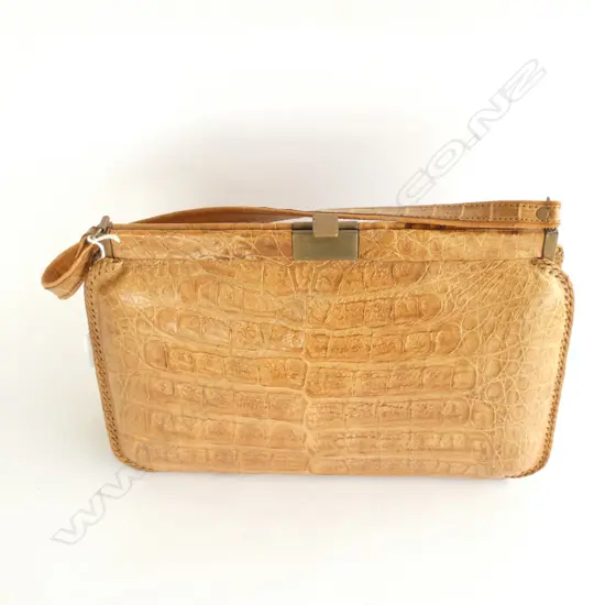 GENUINE LEATHER ANIMAL HIDE HAND BAG 300 X 210MM