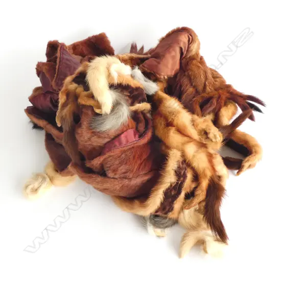 BAG OF OLD FUR STOLES ETC