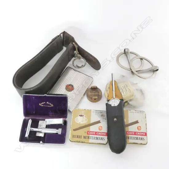 BOX LOT SMOKING SHAVING ETC