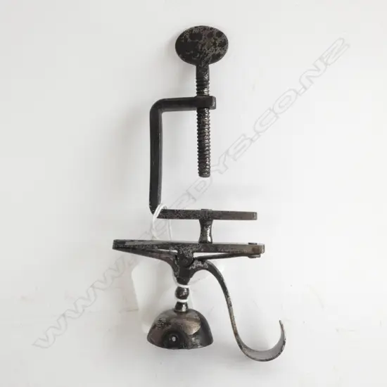 ANTIQUE TABLE CLAMP LACE ? CANDLE HOLDER TOP?