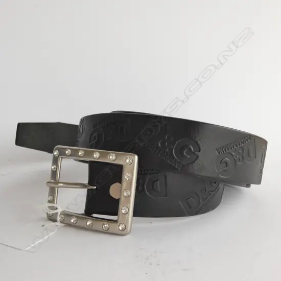 LEATHER BELT STAMPED D & G