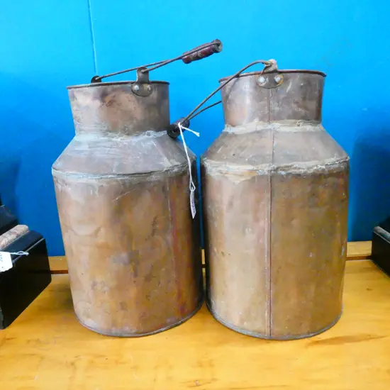 2 COPPER CANS H. 315MM
