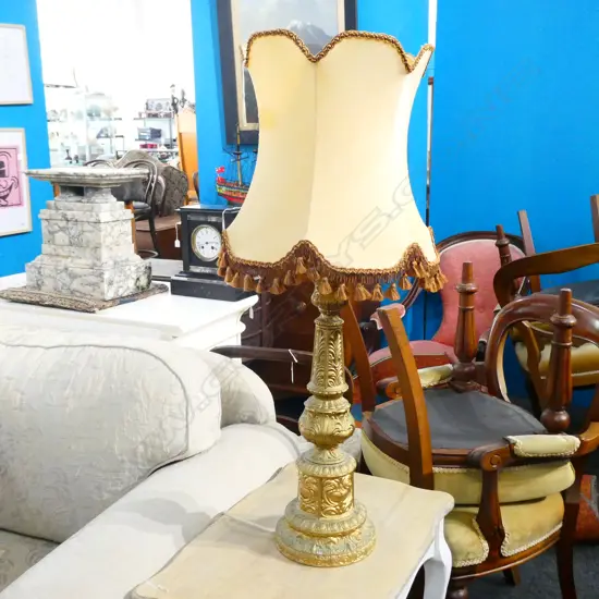 GOLD METAL LAMP TASSEL SHADE H. 890MM