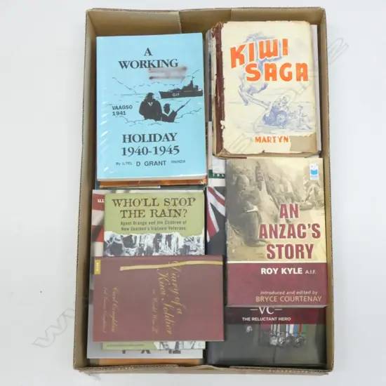 BOX LOT ASST. BOOKS WAR INTEREST 