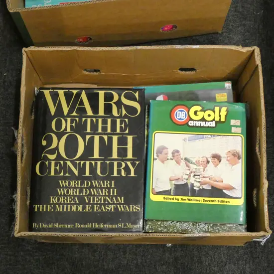 BOX LOT BOOKS SPORTS INTEREST 