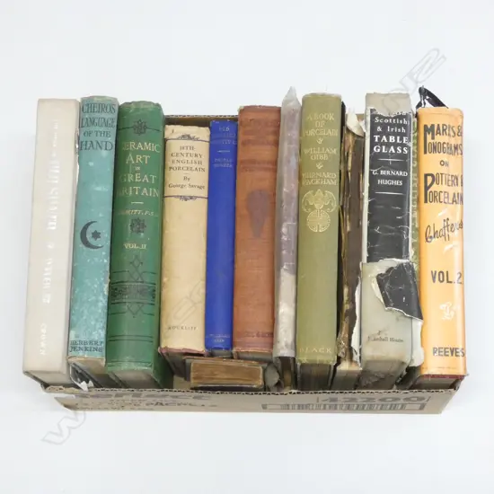 BOX LOT ASST BOOKS ANTIQUE INTEREST