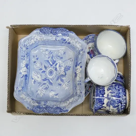 GOOD BOX LOT B/W CHINA  SOME WITH PROF. REPAIRS AF