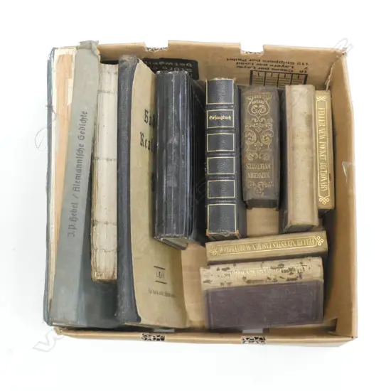 BOX LOT VINTAGE GERMAN BOOKS 