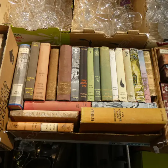 BOX LOT VINTAGE NOVELS; TRAVEL INTEREST 