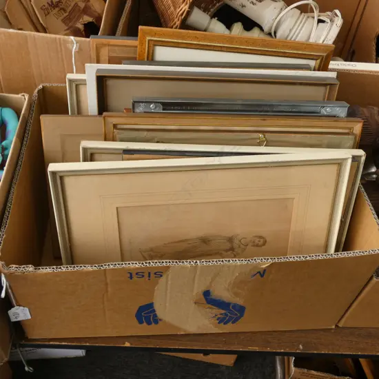 BOX LOT ASST. ARTWORKS 