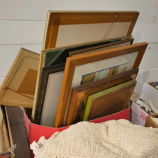 BOX LOT ASST. ARTWORKS 